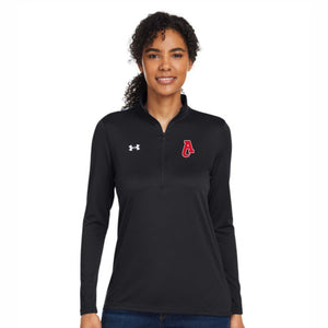 Women's Under Armour Half Zip with Athletic A embroidered