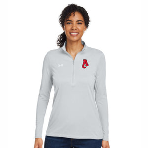 Women's Under Armour Half Zip with Athletic A embroidered